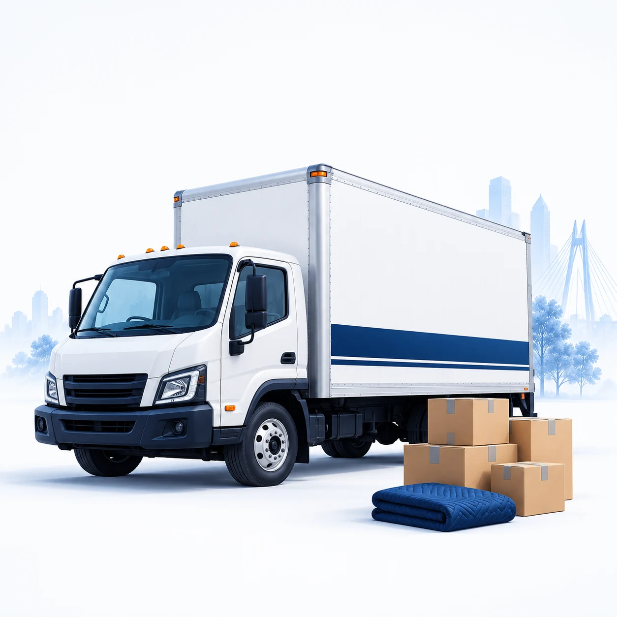 Camion de déménagement à Montréal